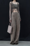 SWAYING 24 Autumn and Winter Cashmere Short Camisole Series SW-SW24AW1T03-HUILV Gray Green SW24AW1T04